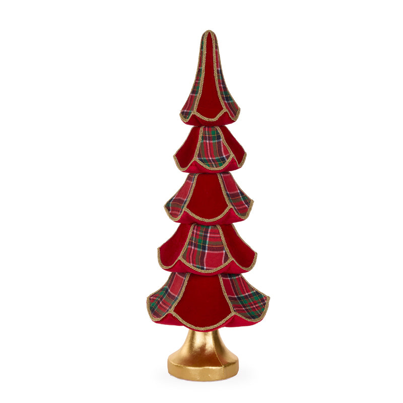Tartan Layered Tree 77cm - Arriving in Store October