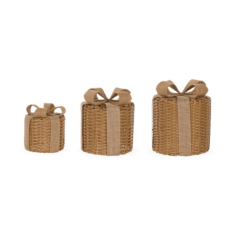 Set/3 Round Rattan Presents - Arriving in Store October