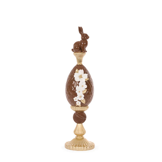 Luxe Chocolate Egg Finial 37cm - Late February Drop