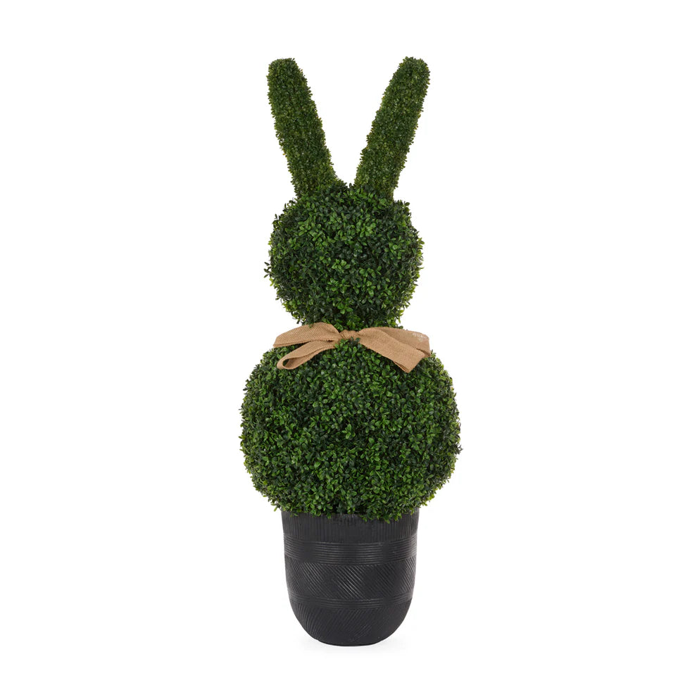 Topiary Bunny with Bow 114cm - Late February Drop