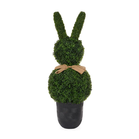 Topiary Bunny with Bow 114cm - Late February Drop