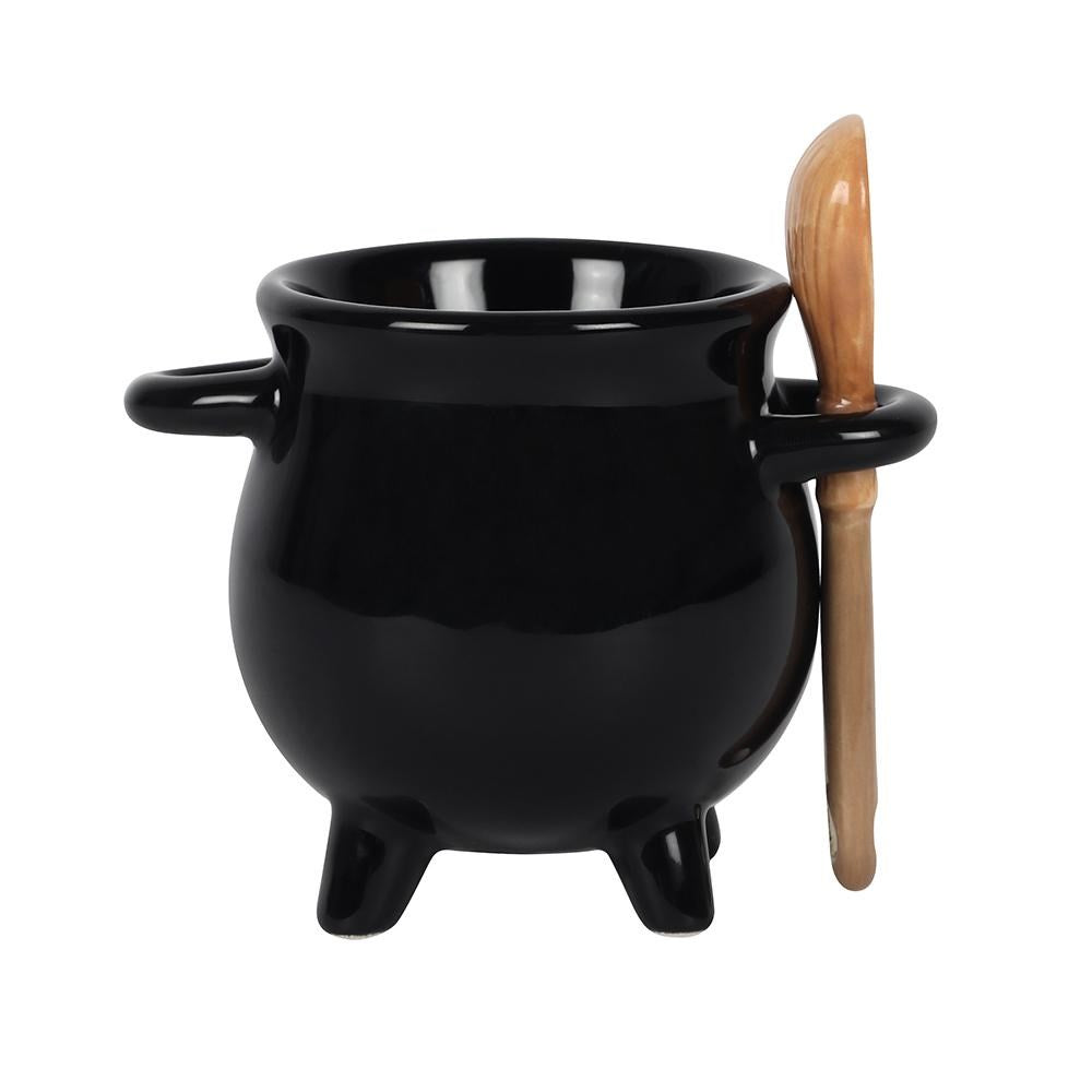 Cauldron Egg Cup with Broom Spoon - September Delivery