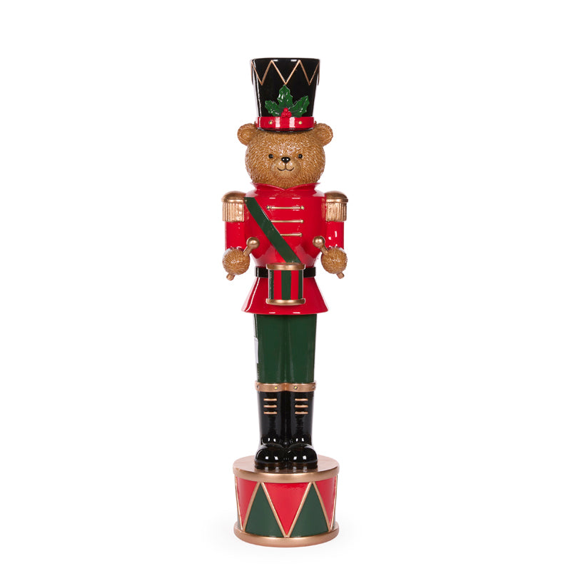 Teddy Bear Soldier With Drum 55cm - Arriving in Store October