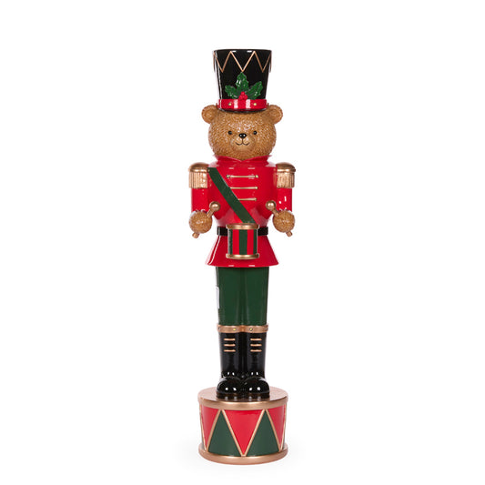 Teddy Bear Soldier With Drum 55cm - Arriving in Store October