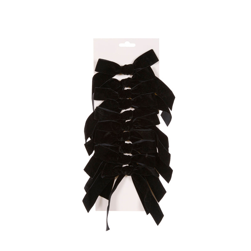 Black Velvet Bows 5cm Set/10 - Arriving in Store October
