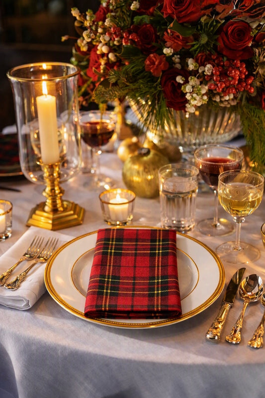 Tartan Plaid Red 20" Dinner Napkin Set of 4 - Arriving in Store September