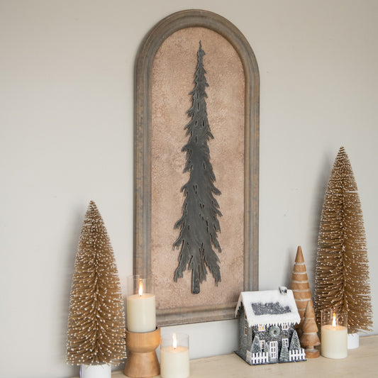 FRAMED PENCIL PINE SILHOUETTE SIGN