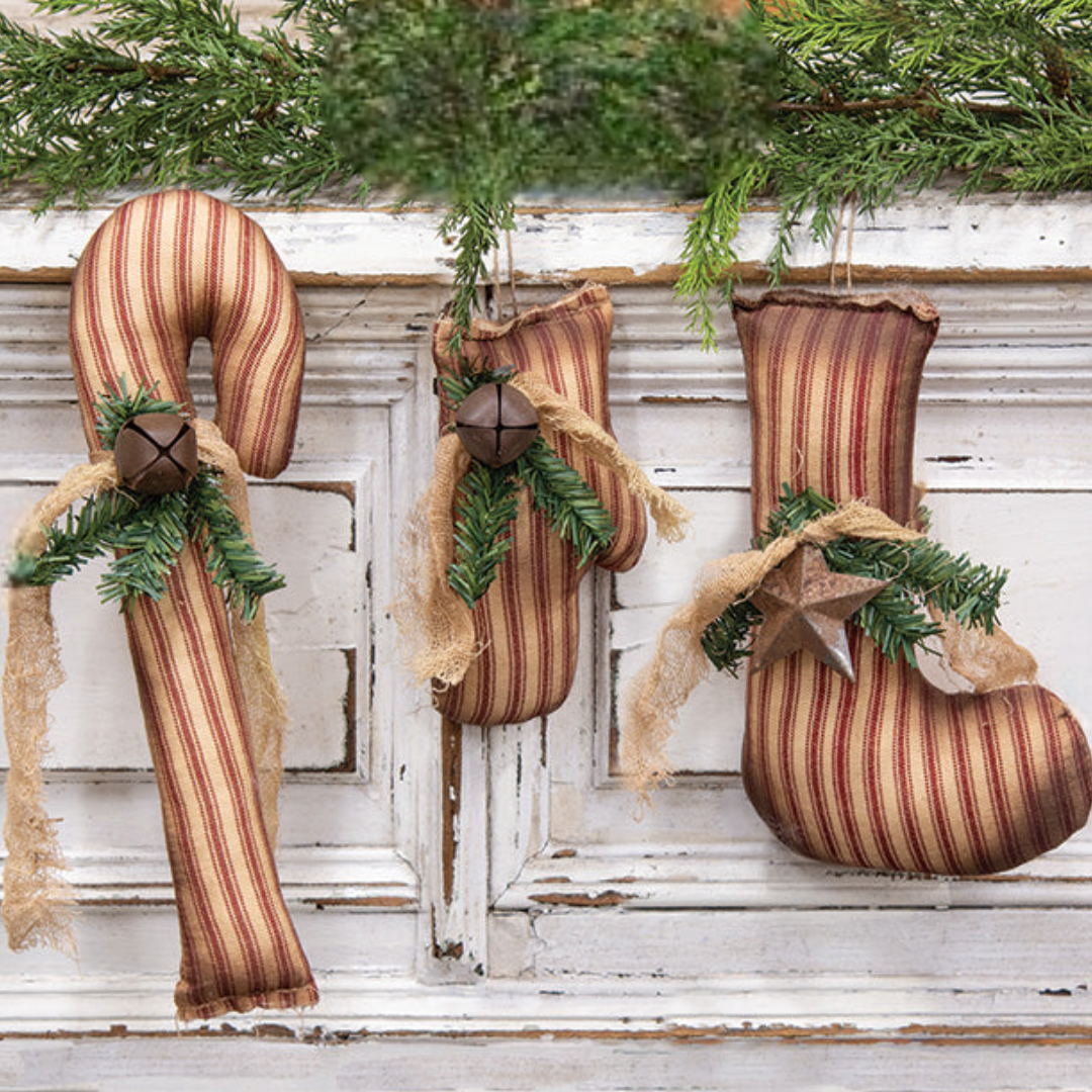 Ticking Stripe Candy Cane - Early December Drop