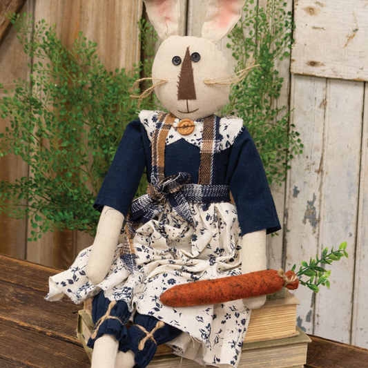 Avery Bunny Doll w/Carrot - 26”H - Late February Drop