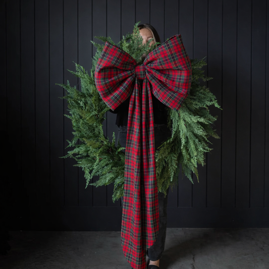 Manor House Grand Red Tartan Bow - Arriving in Store October