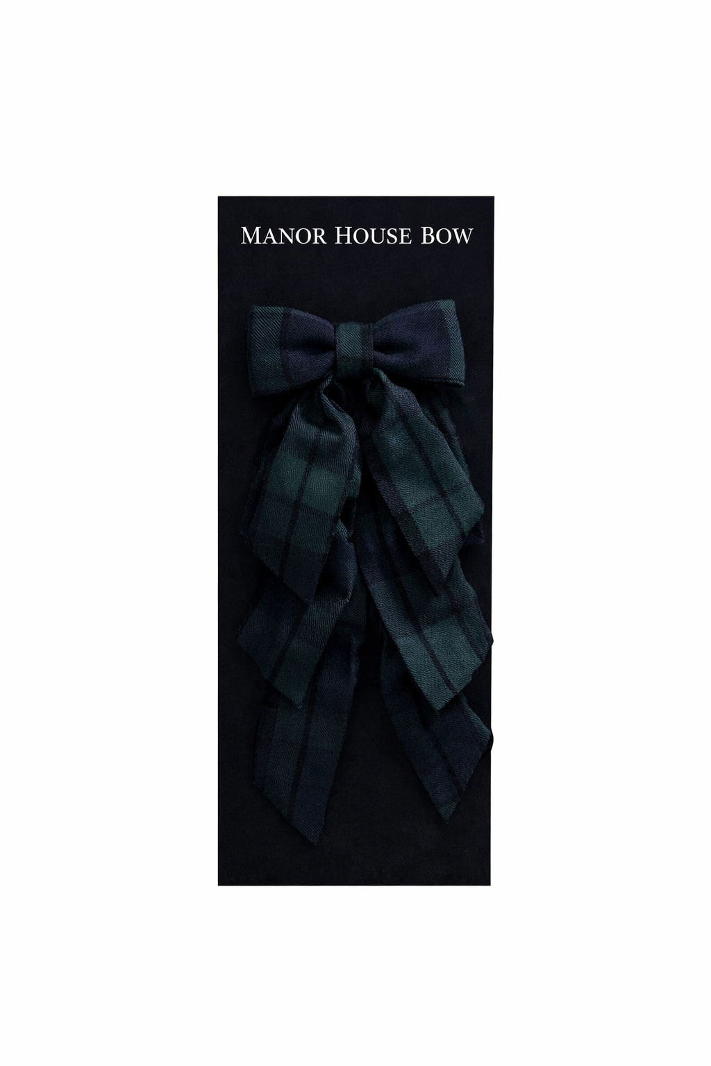 Manor House Green Tartan Mini Bow Clip - Arriving in Store October