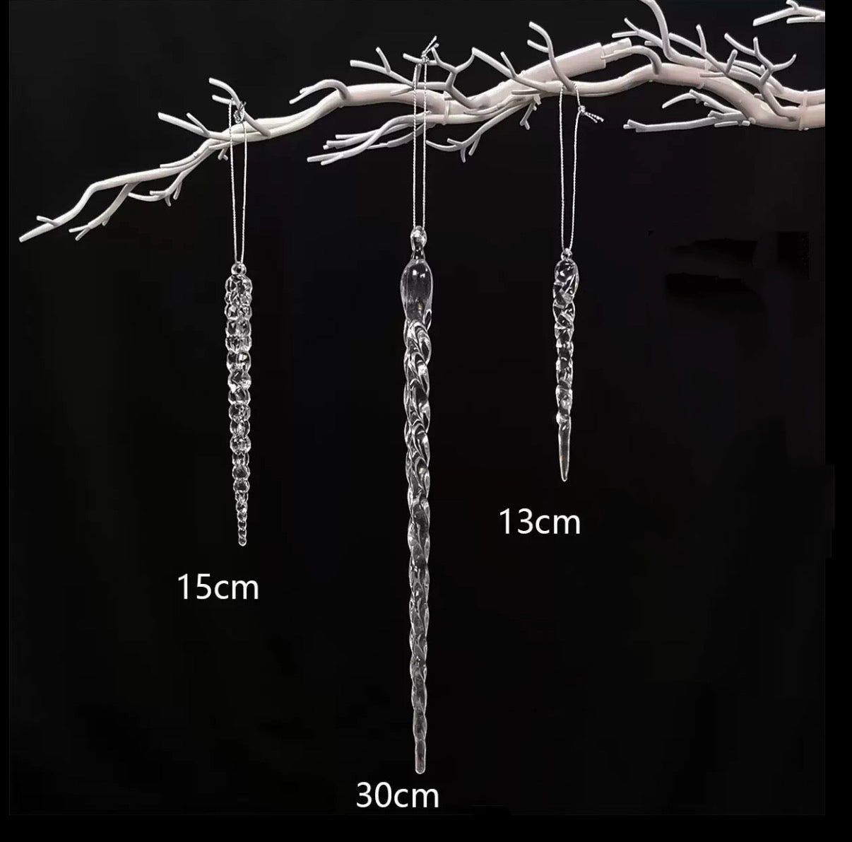 Floating Icicle Spiral Tree Light Set - Arriving in Store October
