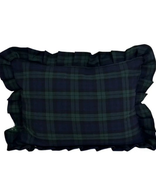 Manor House Green Tartan Lumbar Pillow - Arriving in Store October