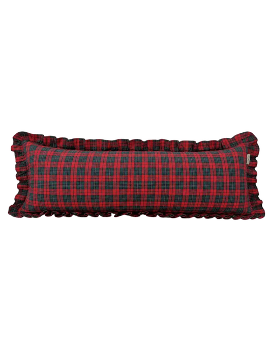Manor House Red Tartan Bolster Pillow - Arriving in Store October