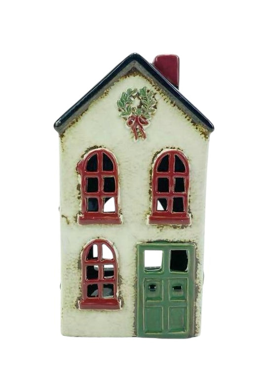 Christmas Cottage Wreath & Green Door - Arriving in Store September