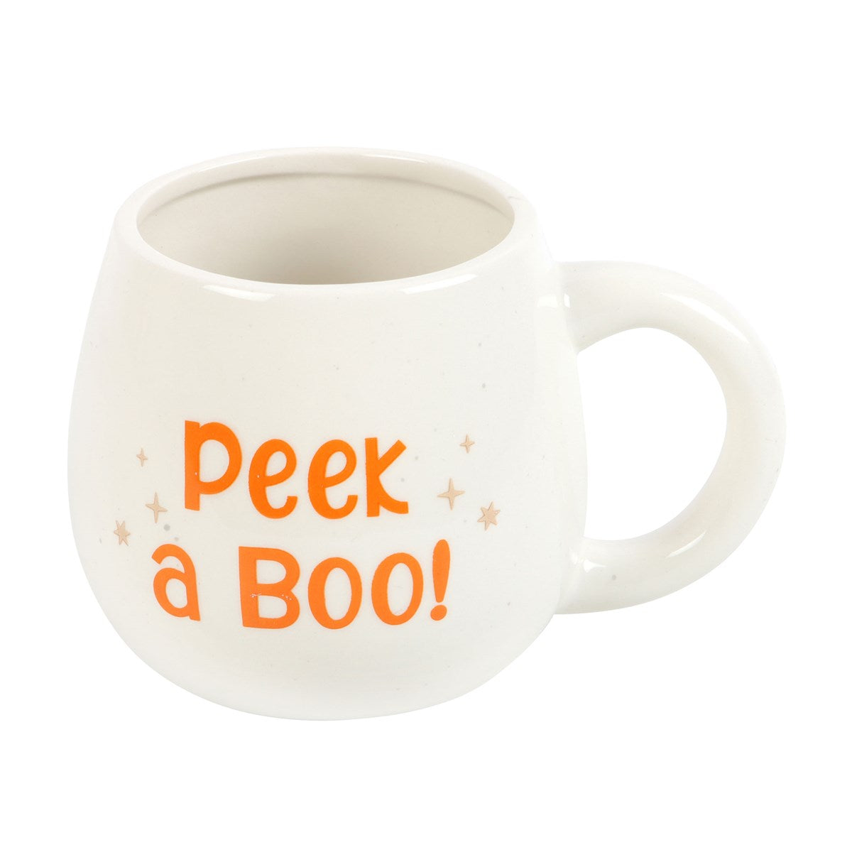 Peekaboo Ghost Shaped Ceramic Rounded Mug