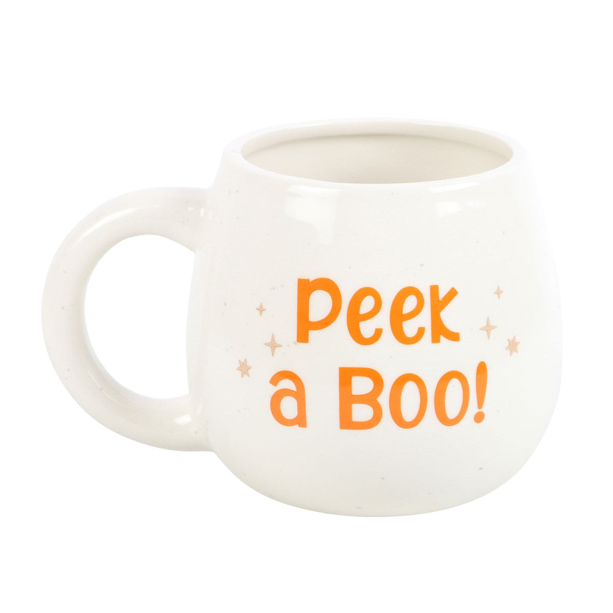 Peekaboo Ghost Shaped Ceramic Rounded Mug