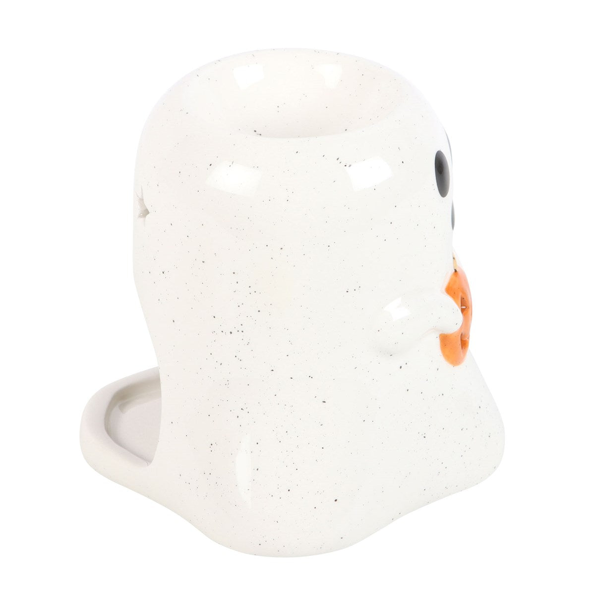 Ghost Shaped Ceramic Oil Burner With Pumpkin