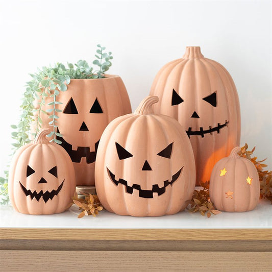 Terracotta Cut Out Pumpkin Plant Pot 25cm