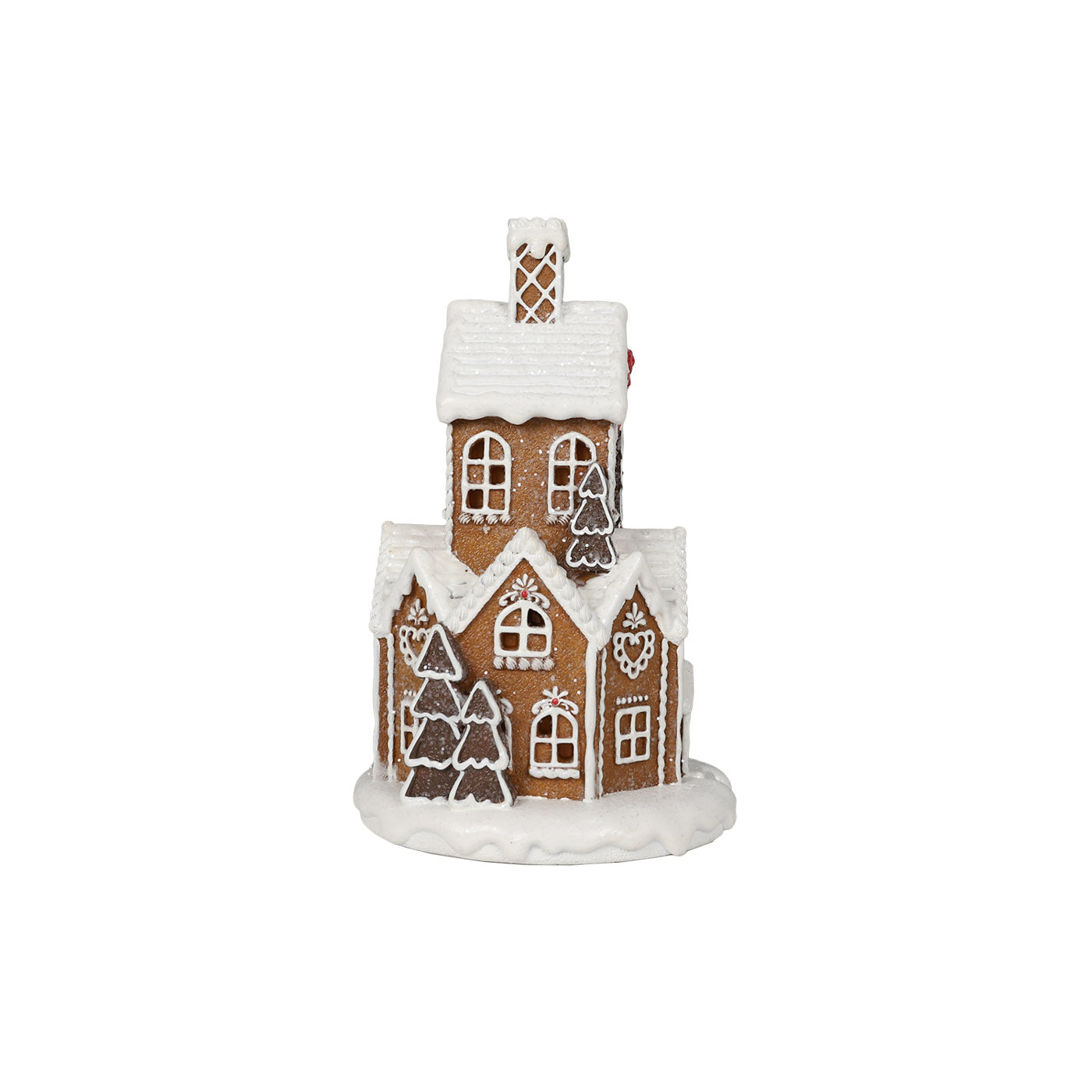 23cm Piped Round Gingerbread House