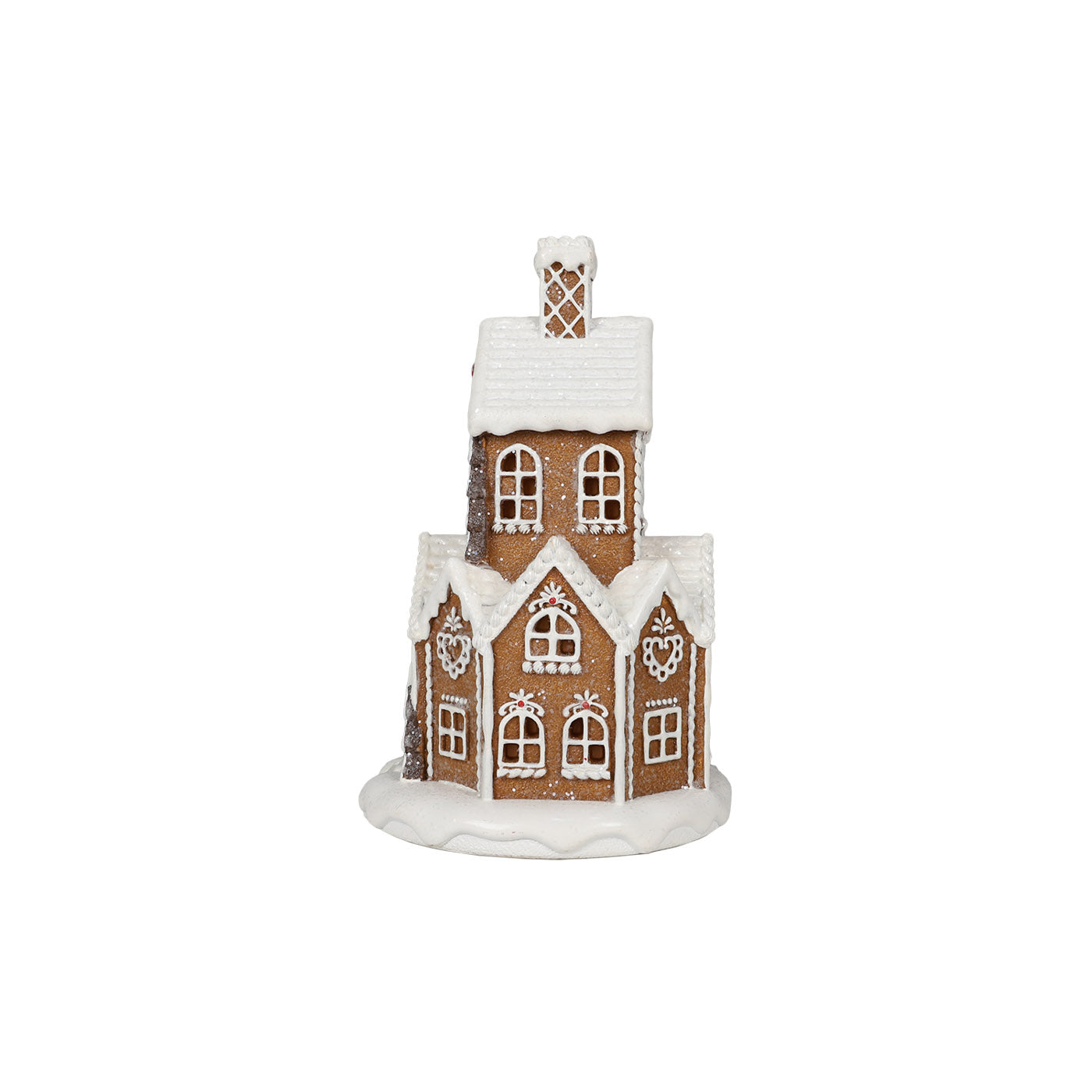 23cm Piped Round Gingerbread House