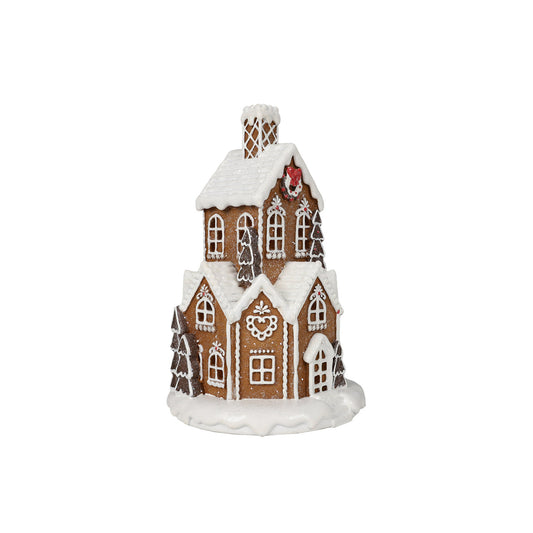 23cm Piped Round Gingerbread House