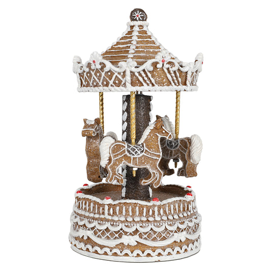 Musical Gingerbread Carousel