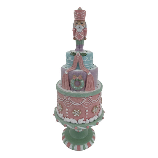 Pastel 3 Teir Cake Nutcracker