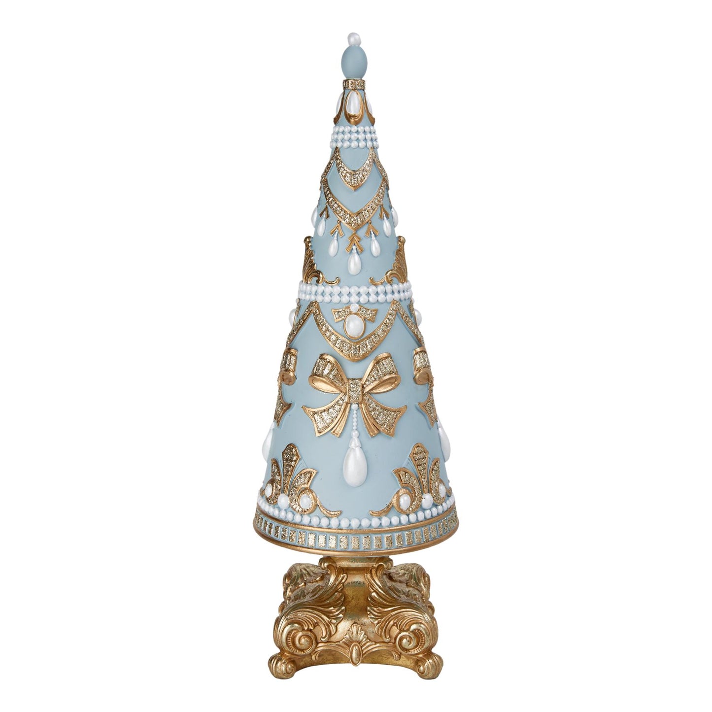 Blue Intricate Pearl Tree 40cm - October Drop