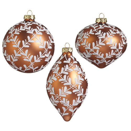 Leaf Pattern Ornament 10cm