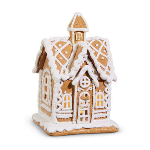 Lighted Gingerbread House 20cm