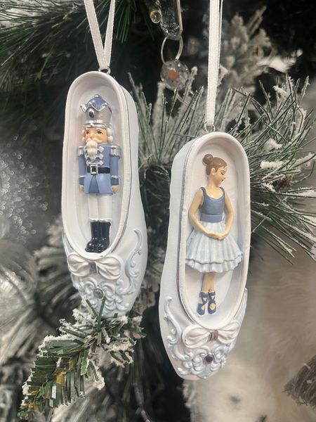 Ballet Slipper Ornaments Set of 2 - October Drop