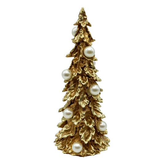 Medium Pearl Gold Ruffle Tree - October Drop