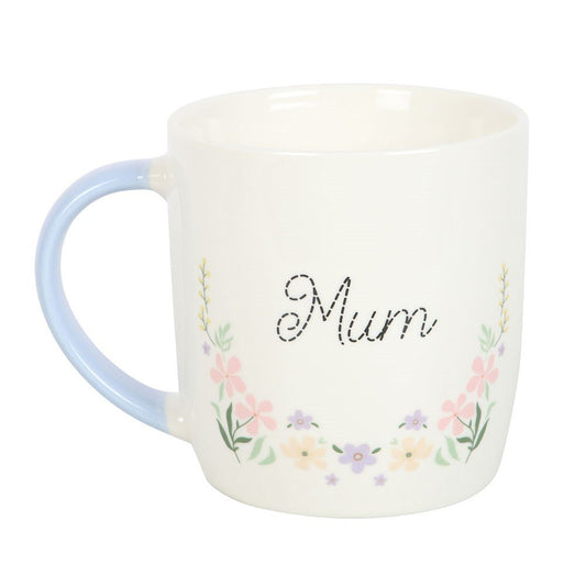 Mum Pastel Floral Ceramic Mug