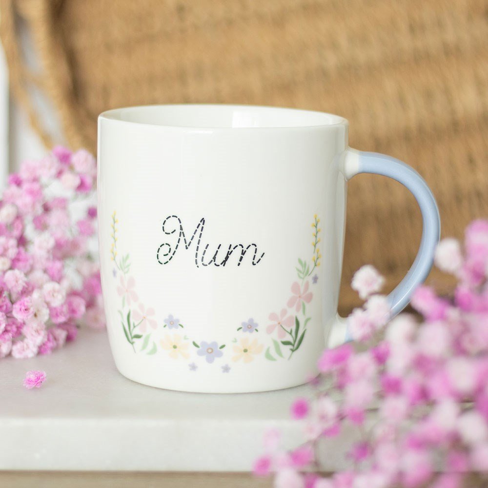 Mum Pastel Floral Ceramic Mug