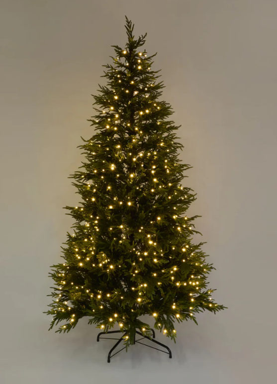 Soft-Touch Light Up Christmas Tree 240cm with 600 LED with Foot Pedal - Arriving in Store October