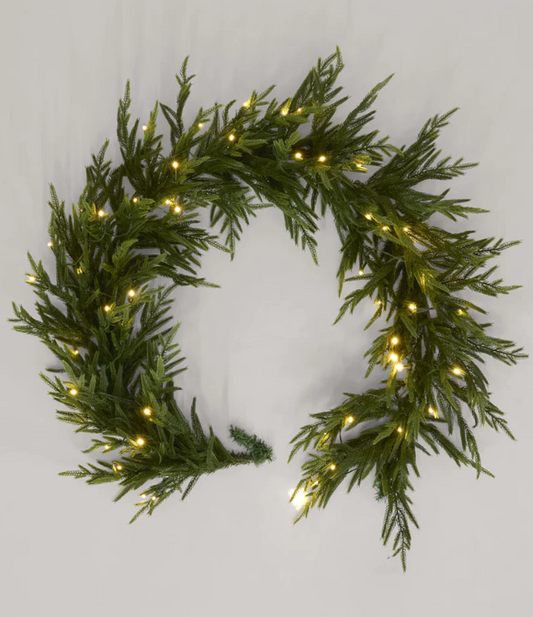Soft-Touch Light Up Garland 180cm - Arriving in Store October