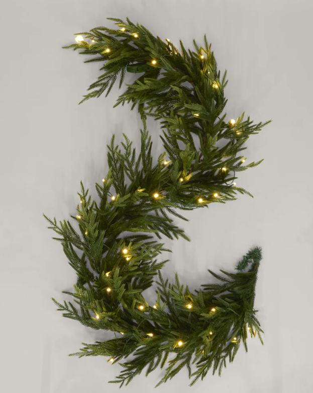 Soft-Touch Light Up Garland 180cm - Arriving in Store October