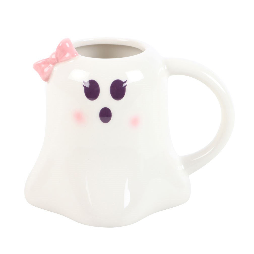 Miss Boo Ceramic Mug With Bow