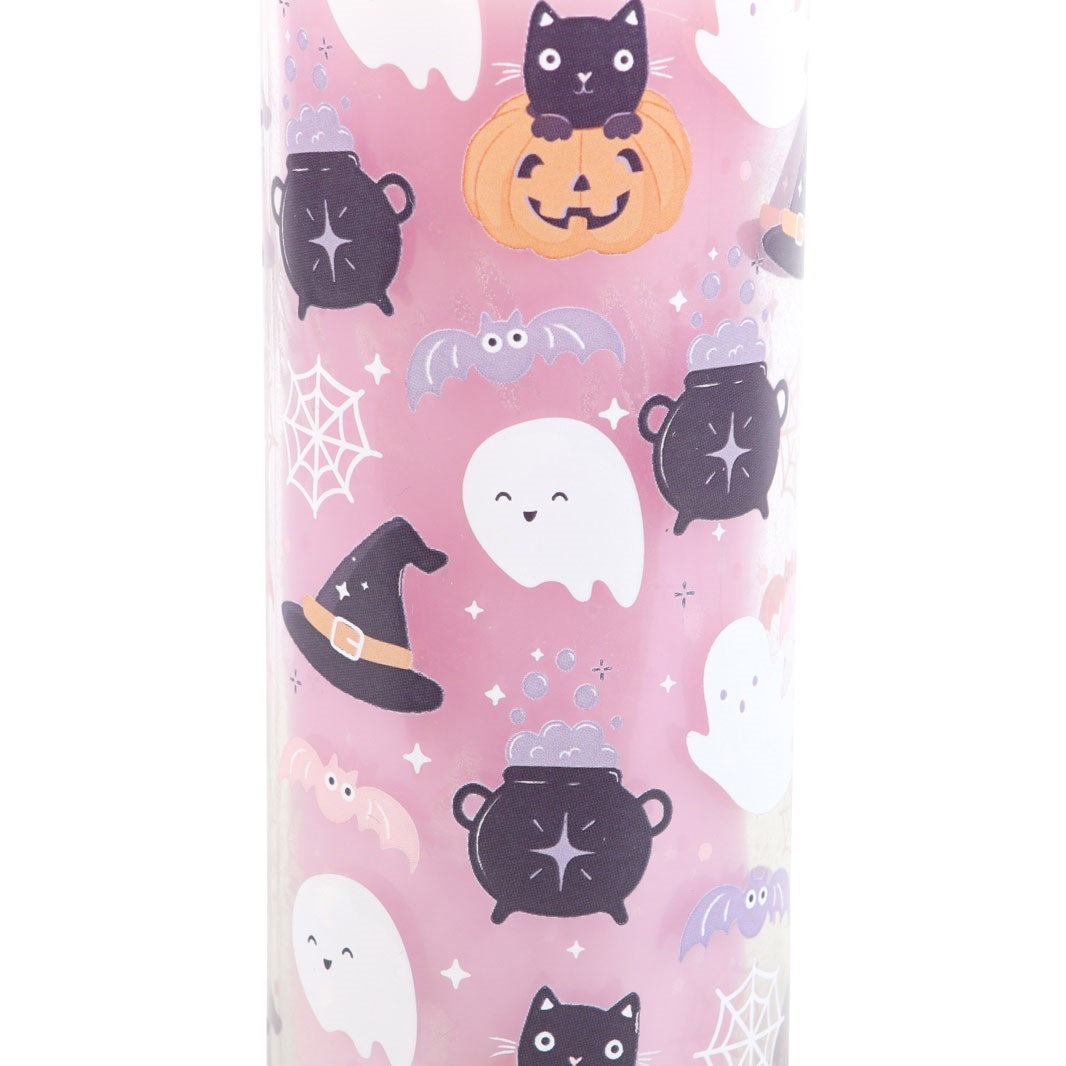 Cute Halloween Print Candy Apple Glass Tube Candle