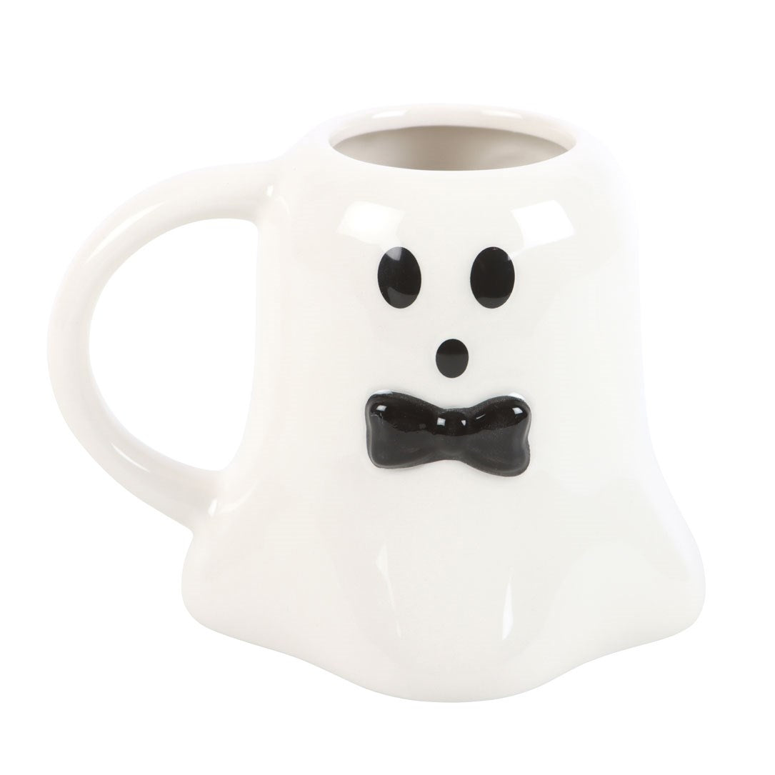 Mr Boo Ceramic Mug With Bow Tie