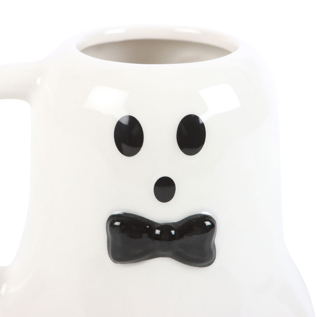 Mr Boo Ceramic Mug With Bow Tie