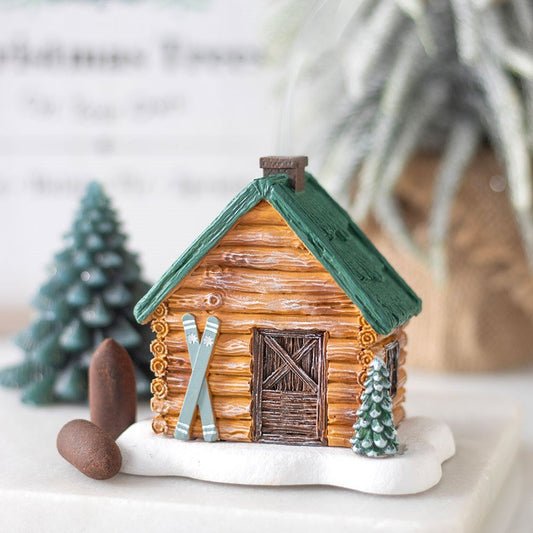 Alpine Ski Chalet Incense Cone Holder - September Drop