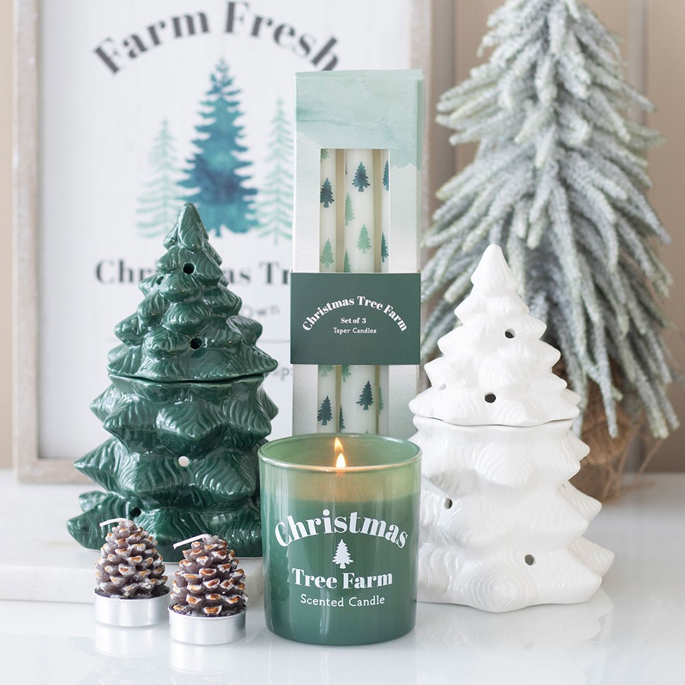 White Alpine Oil Burner and Wax Warmer - September Drop