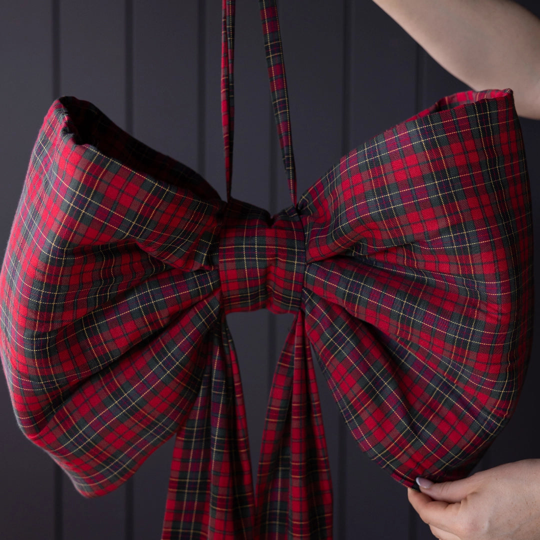 Manor House Grand Red Tartan Bow - Arriving in Store October