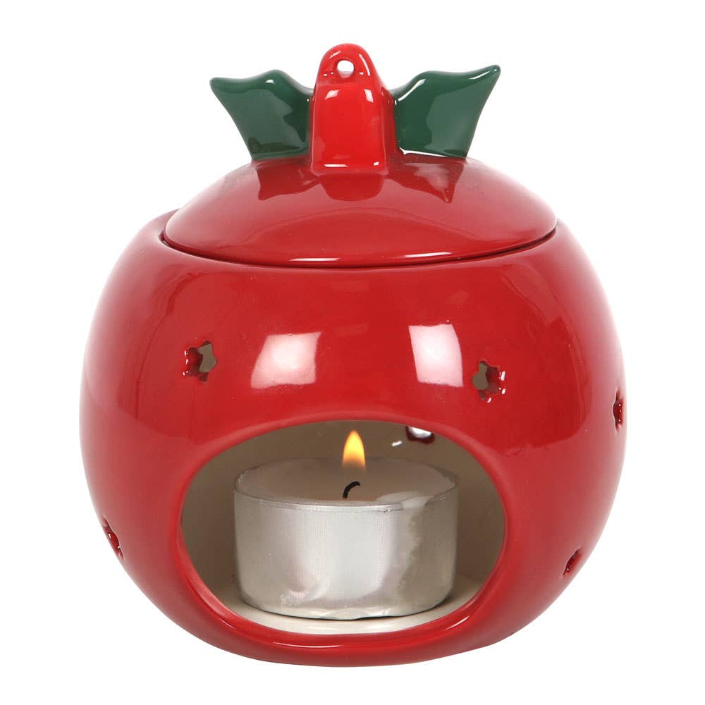 Red Christmas Ornament Bauble Oil Burner - September Drop