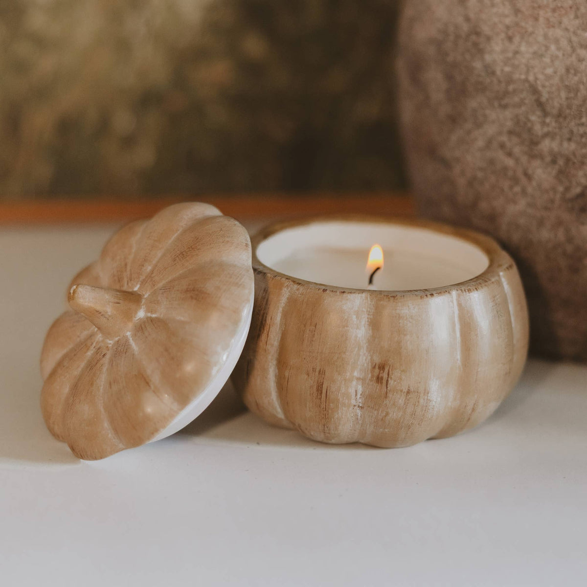 Pumpkin Spice Soy Candle 8 oz Pumpkin Jar - Arriving in Store Late October