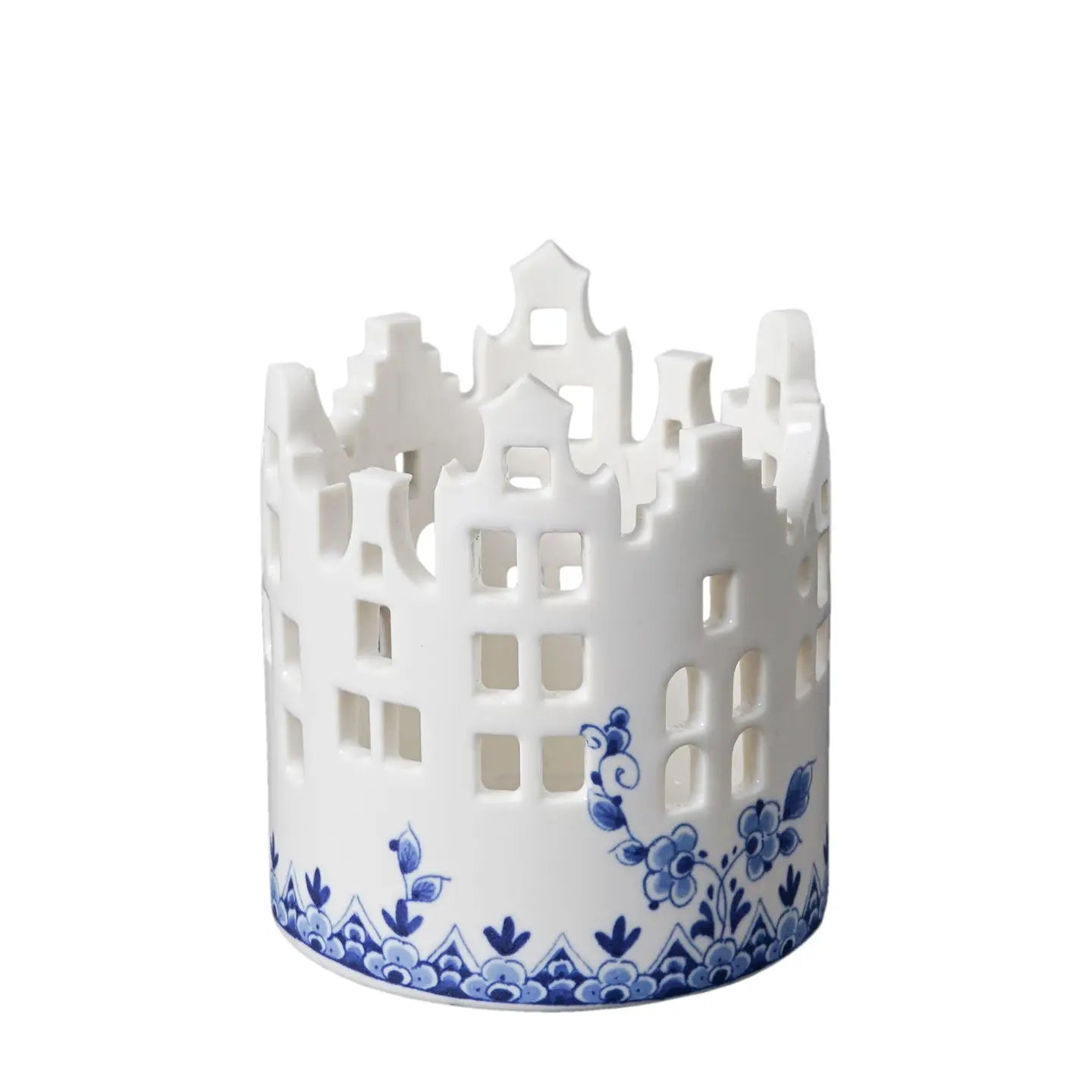 Delft Blue Tealight Holder House 9cm - Medium - September Drop
