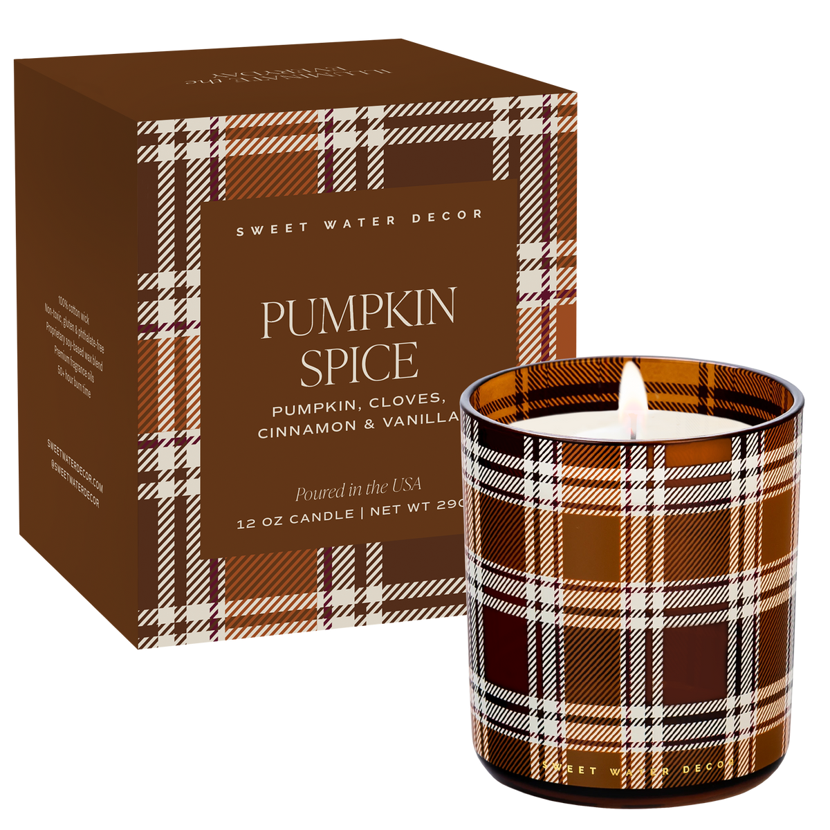 Pumpkin Spice 12 oz Boxed Soy Candle - Arriving in Store Late October