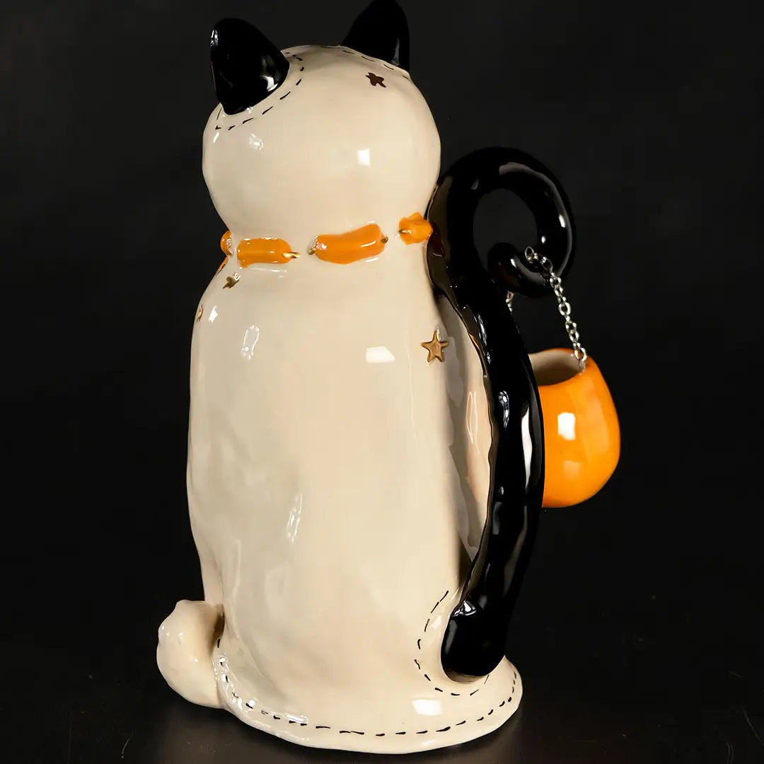 Ghost Cat Tealight Holder - Arriving in Store September